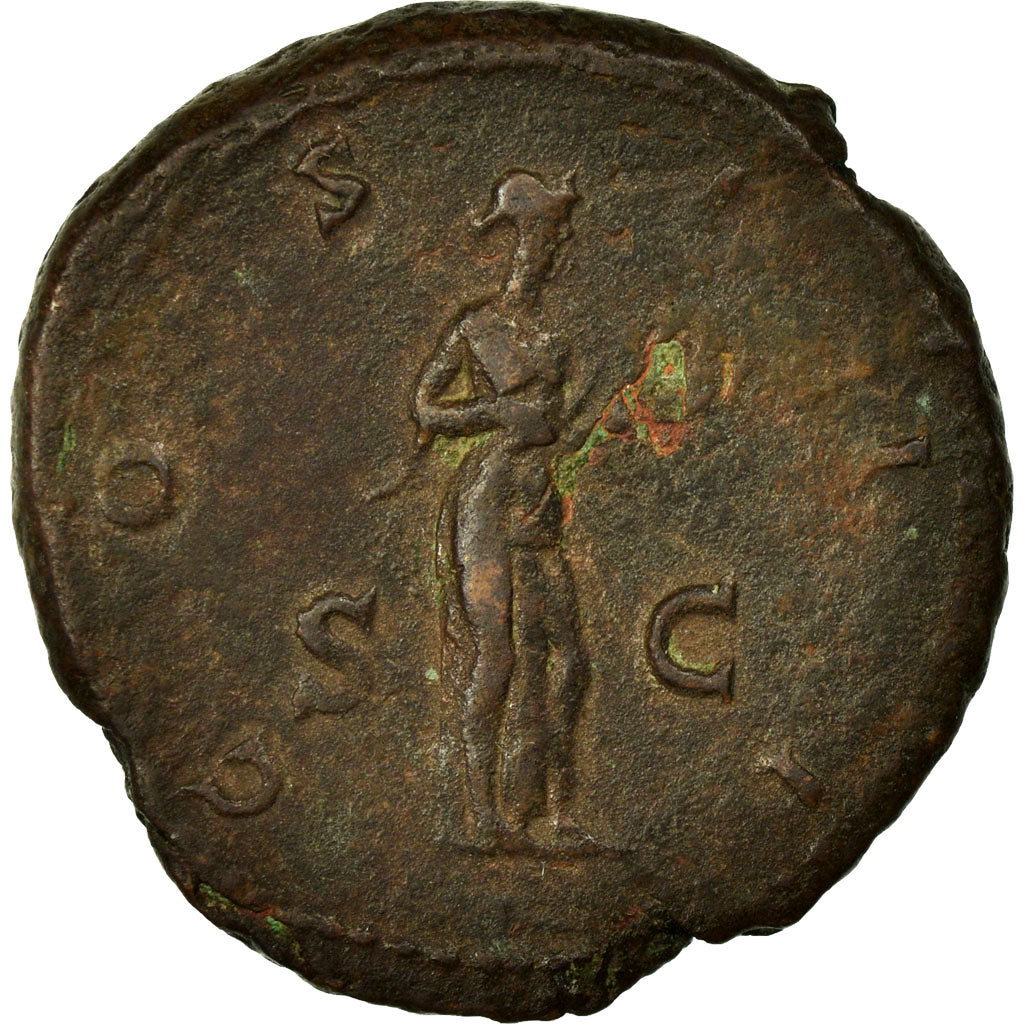 Coin, Hadrian, As, Roma, VF(30-35), Copper, Cohen:371 var.