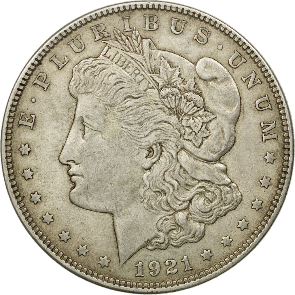Coin, United States, Morgan Dollar, Dollar, 1921, U.S. Mint, Philadelphia