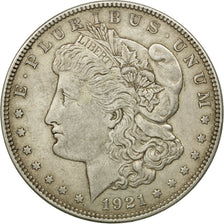 Coin, United States, Morgan Dollar, Dollar, 1921, U.S. Mint, Philadelphia