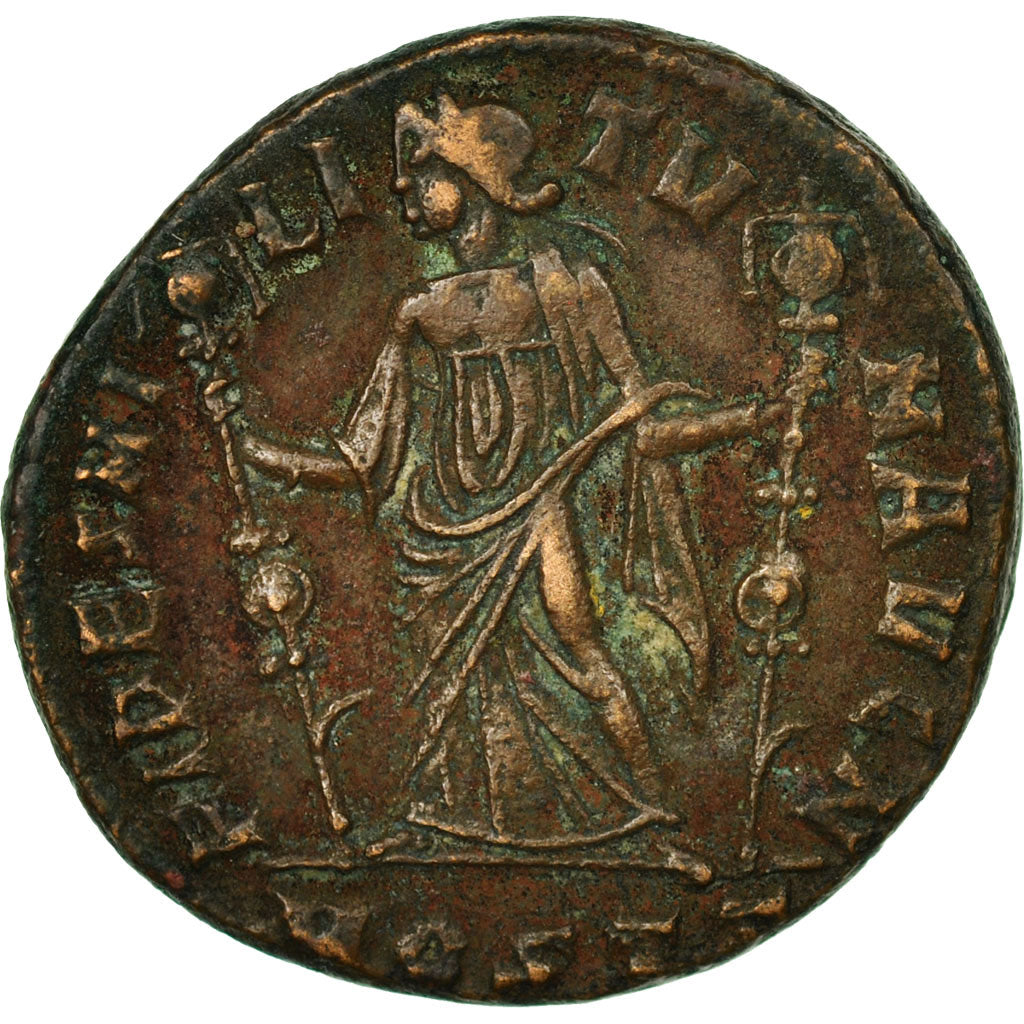 Coin, Maxentius, Follis, 309, Ostia, VF(20-25), Copper, RIC:45
