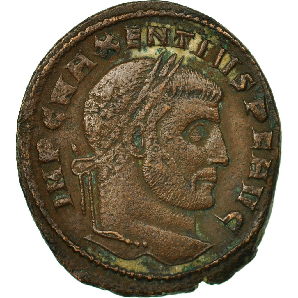 Coin, Maxentius, Follis, 307-310, Ostia, VF(20-25), Copper, RIC:35