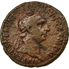 Moneda, Trajan, As, 98-99, Roma, BC+, Cobre, RIC:434