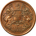 Monnaie, INDIA-BRITISH, 1/2 Anna, 1845, Mumbai, SUP, Cuivre, KM:447.1