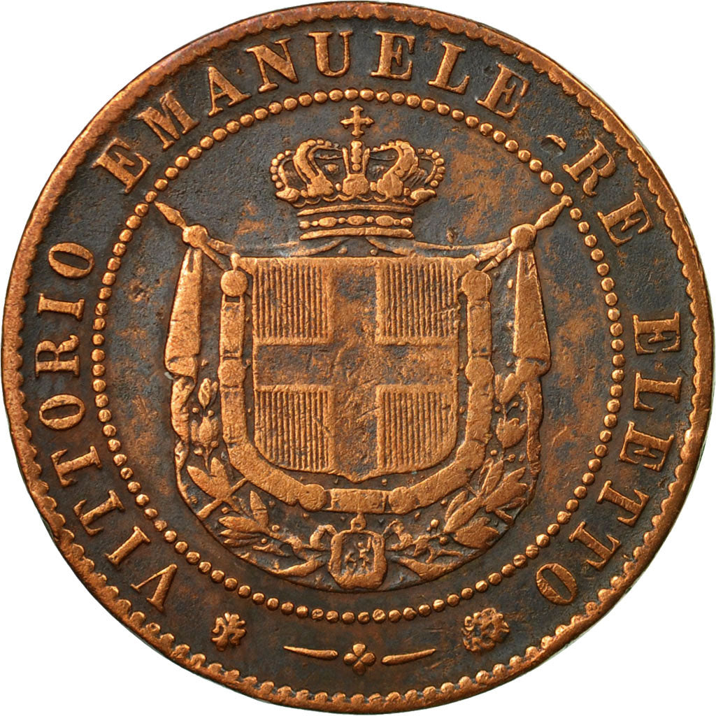 Coin, ITALIAN STATES, TUSCANY, Provisional Government, 5 Centesimi, 1859