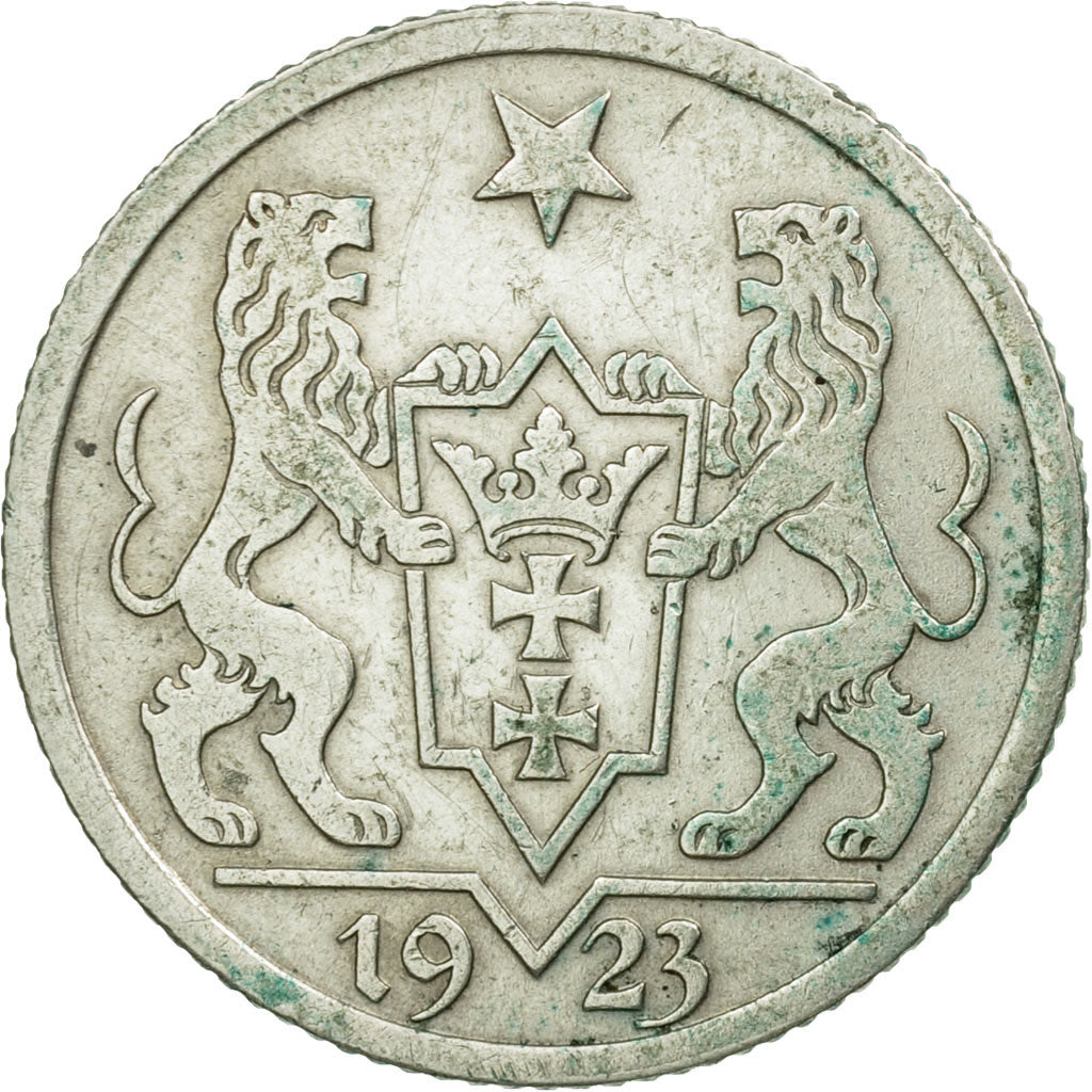 Münze, DANZIG, Gulden, 1923, DANZIG, SS+, Silber, KM:145