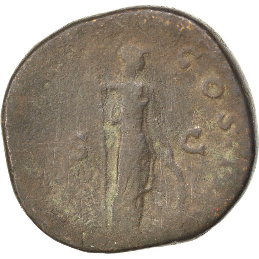 Marcus Aurelius, Sestertius, Roma, VF(20-25), Copper, Cohen #596, 29.40