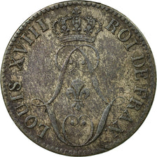 Moneda, GUAYANA FRANCESA, 10 Centimes, 1818, Paris, MBC, Vellón, KM:A1