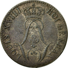 Coin, FRENCH GUIANA, 10 Centimes, 1818, Paris, VF(20-25), Billon, KM:A1