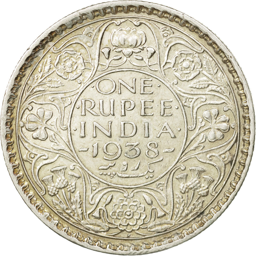 Monnaie, INDIA-BRITISH, George VI, Rupee, 1938, Bombay, TTB+, Argent, KM:555