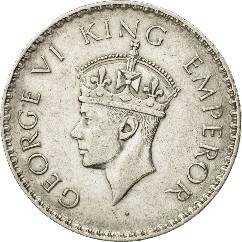 Coin, INDIA-BRITISH, George VI, Rupee, 1938, Bombay, AU(55-58), Silver, KM:555