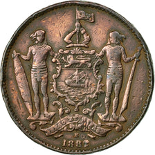 Coin, BRITISH NORTH BORNEO, Cent, 1882, Heaton, Birmingham, VF(30-35), Bronze