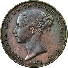 Monnaie, Jersey, Victoria, 1/26 Shilling, 1861, TTB+, Cuivre, KM:2