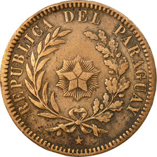 Moneta, Paraguay, 2 Centesimos, 1870, BB, Rame, KM:3
