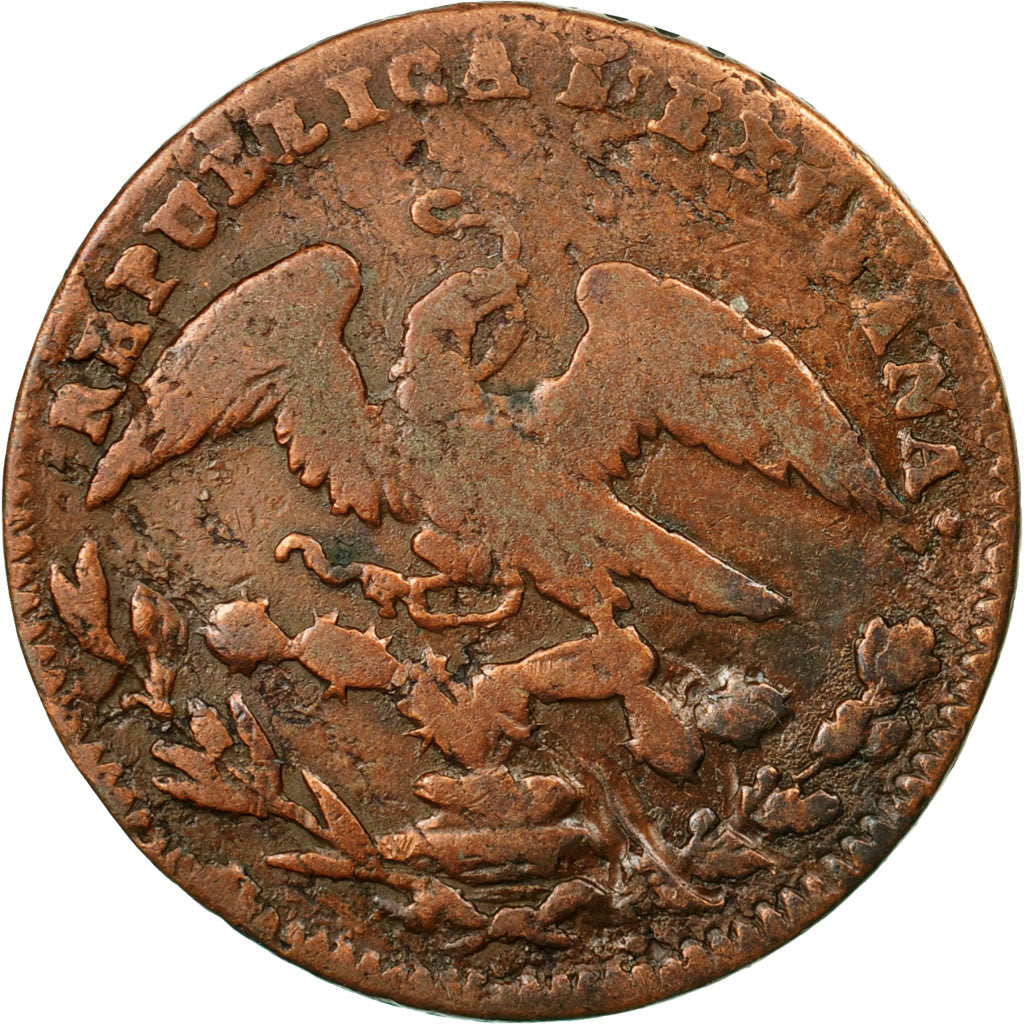 Moneda, México, 1/4 Real, Un Quarto/Una Quartilla, 1831, Mexico City, BC