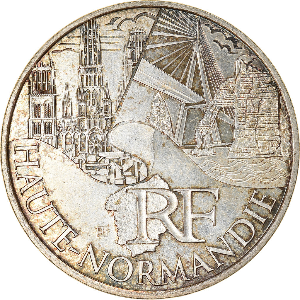 Frankreich, 10 Euro, Haute Normandie, 2011, Paris, VZ+, Silber, KM:1738