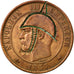 Coin, France, Napoleon III, Satirical, 10 Centimes, 1857, Bordeaux