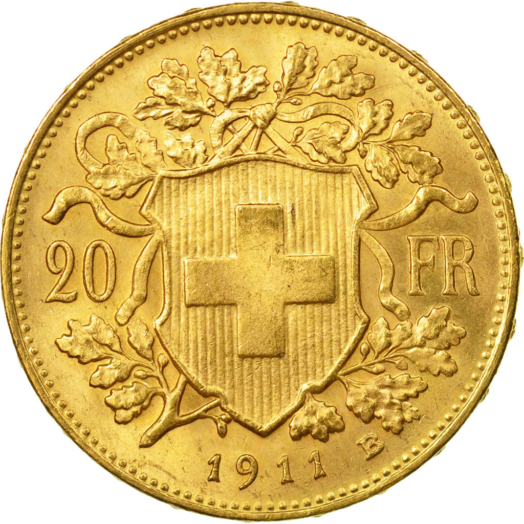 Moneda, Suiza, 20 Francs, 1911, Bern, EBC, Oro, KM:35.1