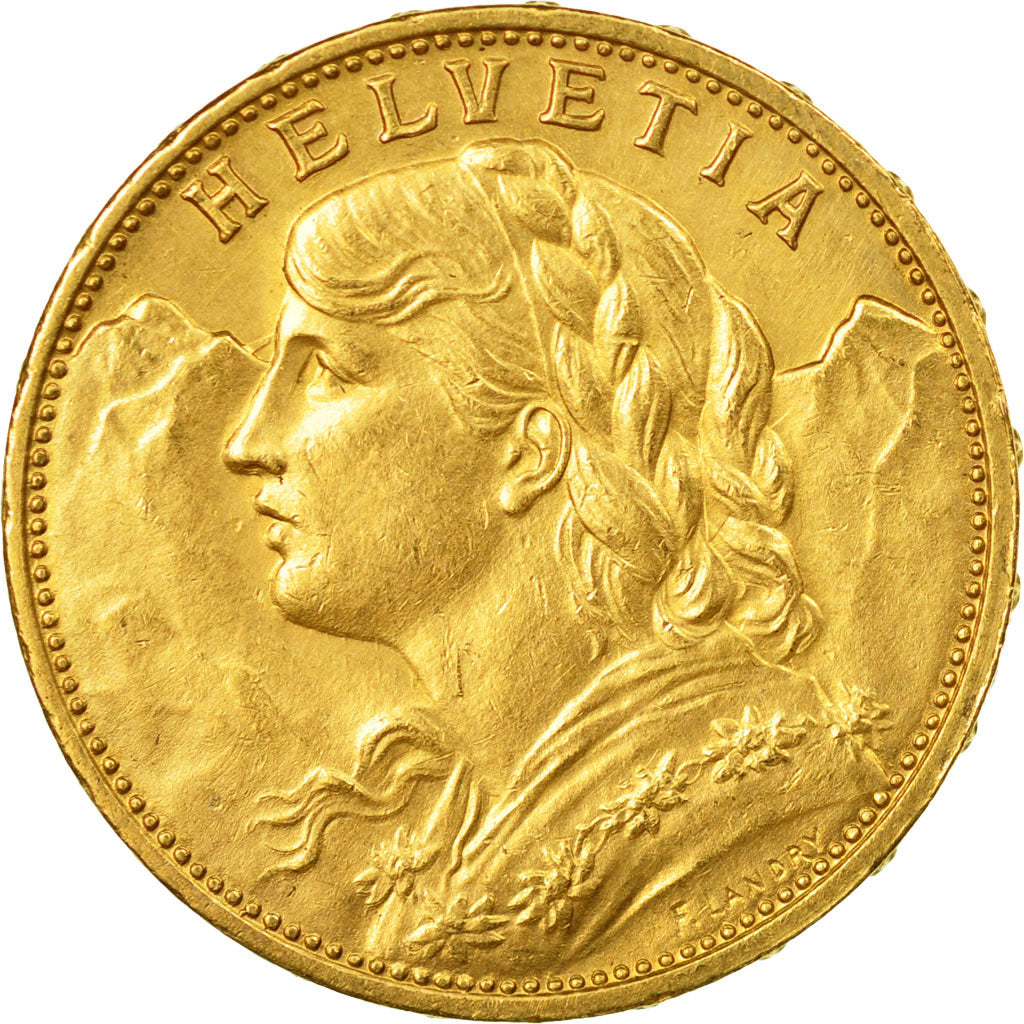 Moneda, Suiza, 20 Francs, 1916, Bern, EBC, Oro, KM:35.1