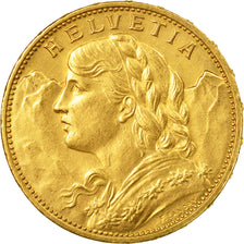 Moneda, Suiza, 20 Francs, 1916, Bern, EBC, Oro, KM:35.1