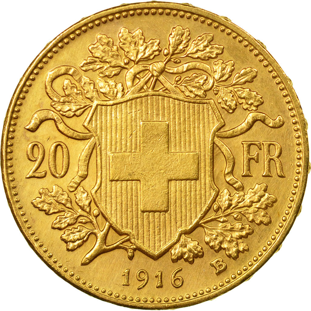 Moneda, Suiza, 20 Francs, 1916, Bern, EBC, Oro, KM:35.1