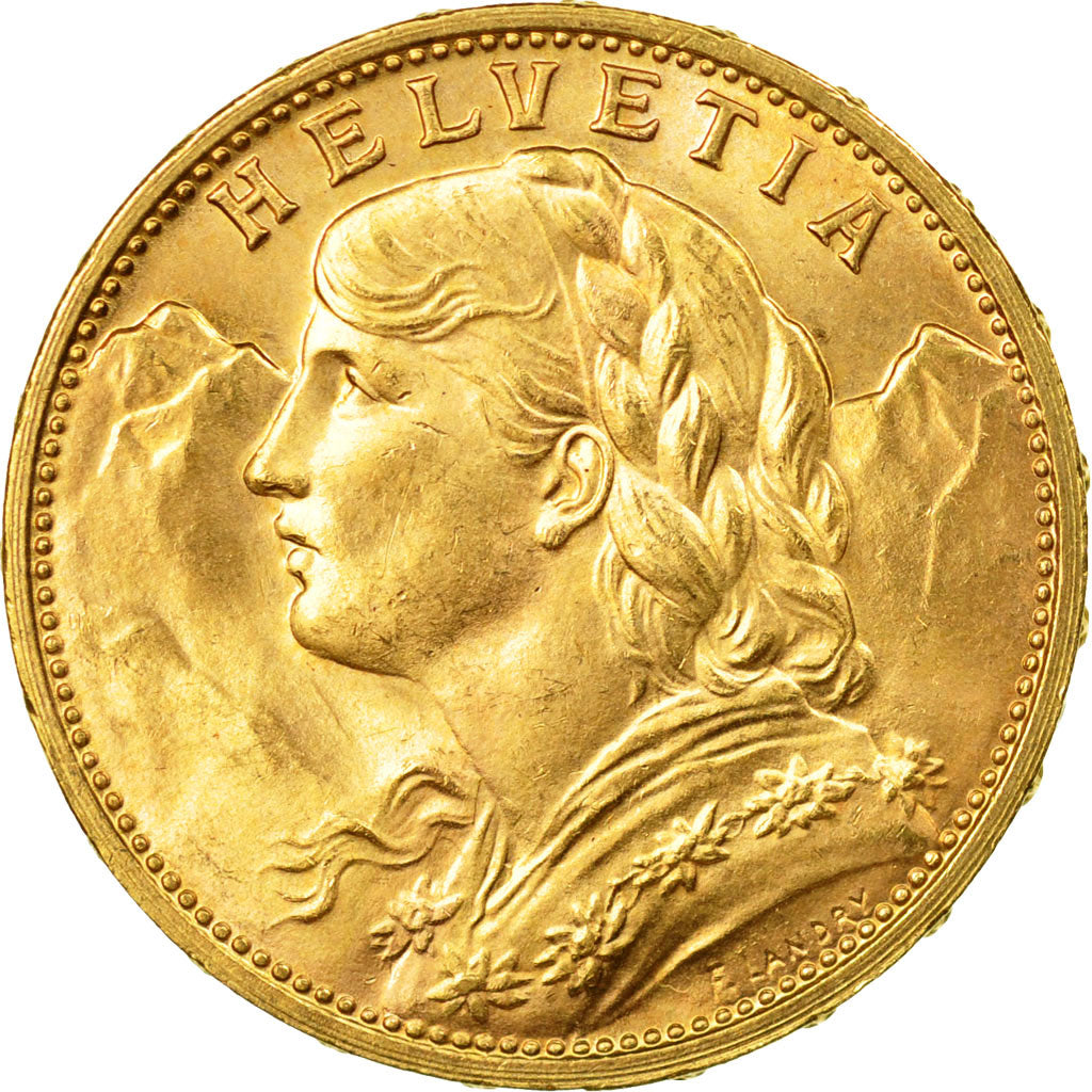 Moneda, Suiza, 20 Francs, 1913, Bern, EBC, Oro, KM:35.1
