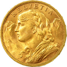 Moneda, Suiza, 20 Francs, 1913, Bern, EBC, Oro, KM:35.1