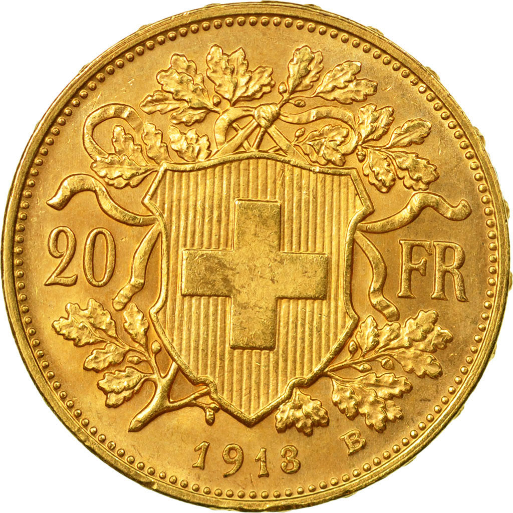Moneda, Suiza, 20 Francs, 1913, Bern, EBC, Oro, KM:35.1