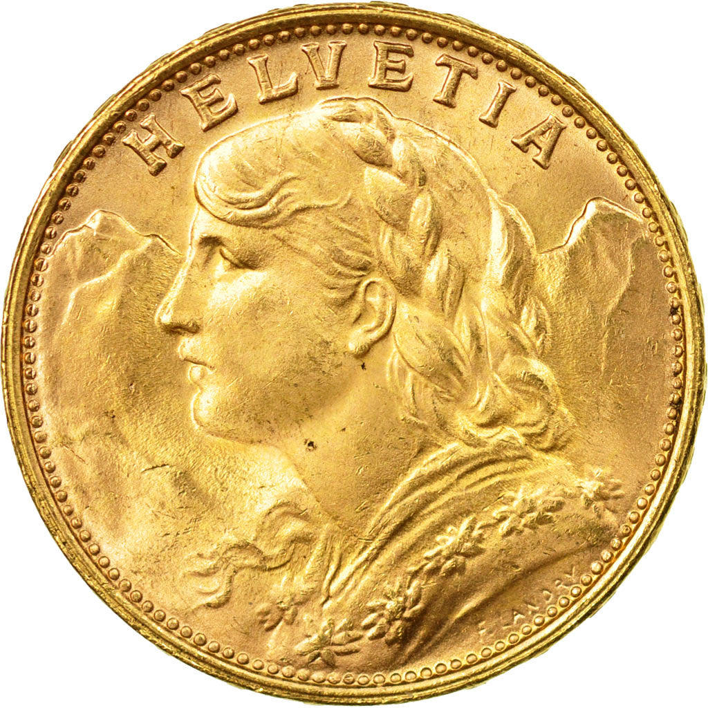Moneda, Suiza, 20 Francs, 1949, Bern, EBC, Oro, KM:35.2