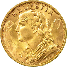 Moneda, Suiza, 20 Francs, 1949, Bern, EBC, Oro, KM:35.2