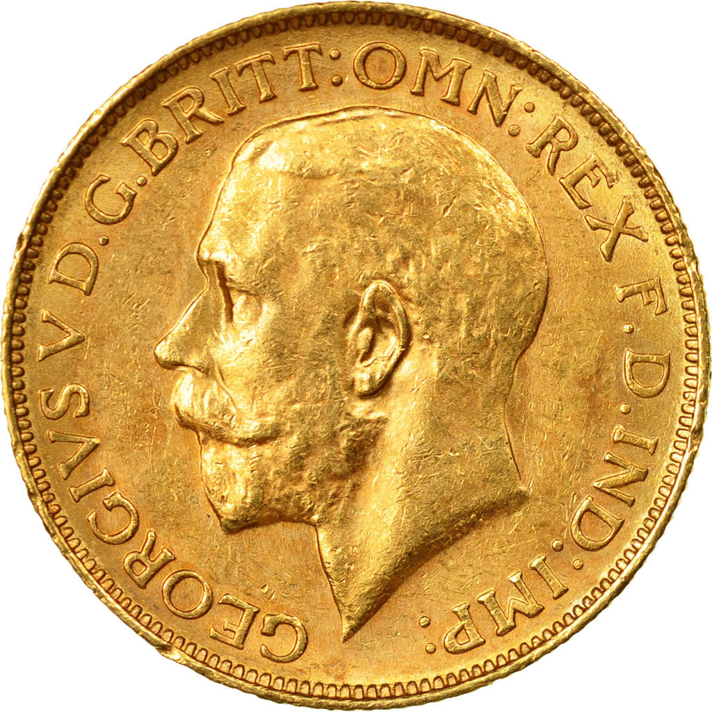 Coin, Canada, George V, Sovereign, 1918, Royal Canadian Mint, Ottawa, AU(55-58)