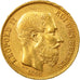 Münze, Belgien, Leopold II, 20 Francs, 20 Frank, 1868, Brussels, VZ, Gold