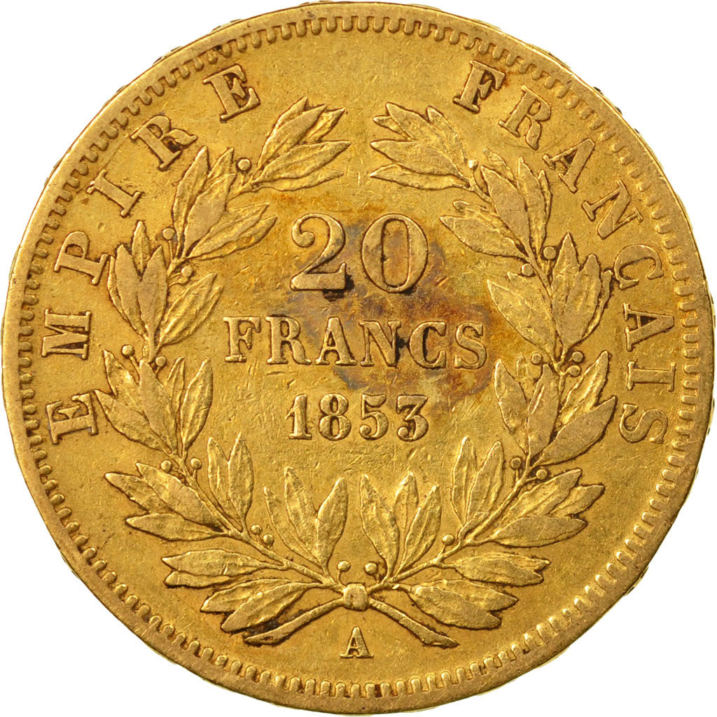 Monnaie, France, Napoleon III, Napoléon III, 20 Francs, 1853, Paris, TB, Or