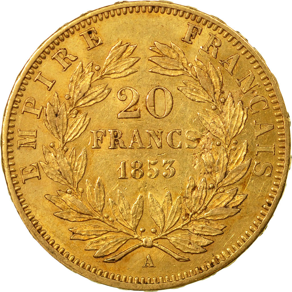 Monnaie, France, Napoleon III, Napoléon III, 20 Francs, 1853, Paris, TTB, Or