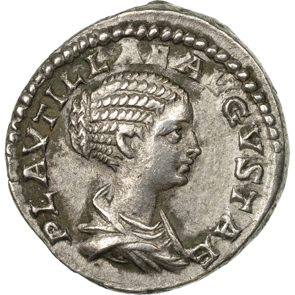 Coin, Plautilla, Denarius, 202, Roma, AU(50-53), Silver, RIC:361