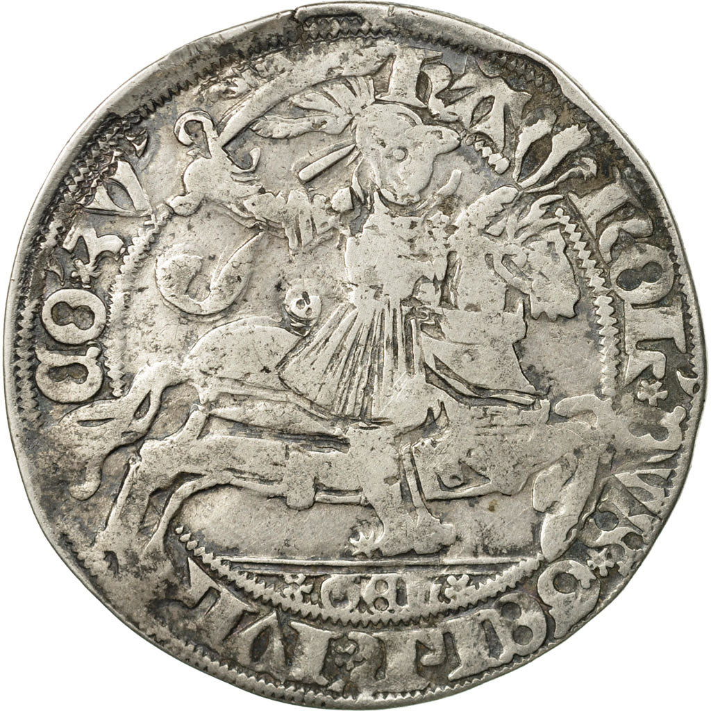 Coin, Netherlands, Charles d'Egmont, Shilling, VF(30-35), Silver