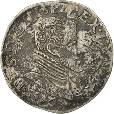 Monnaie, Pays-Bas espagnols, Philippe II, 1/5 Ecu, 1563, Anvers, TB+, Argent