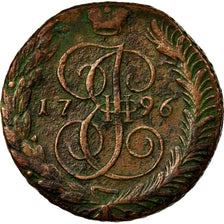 Moneta, Russia, Catherine II, 5 Kopeks, 1796, Annensk, BB, Rame, KM:59.2