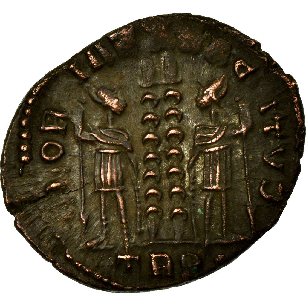 Coin, Constantine II, Nummus, 331-332, Trier, VF(30-35), Copper, RIC:527