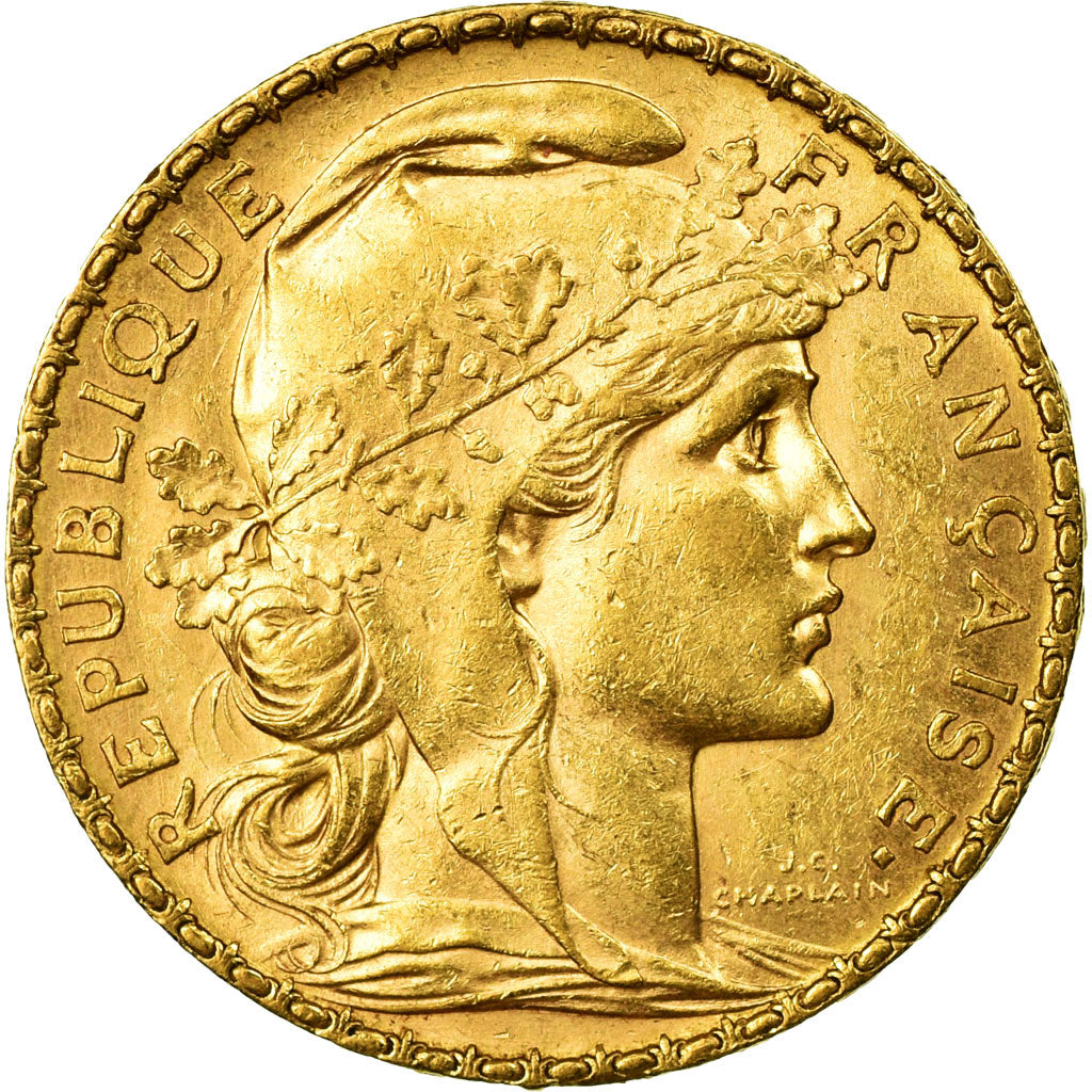 Coin, France, Marianne, 20 Francs, 1900, Paris, AU(55-58), Gold, KM:847