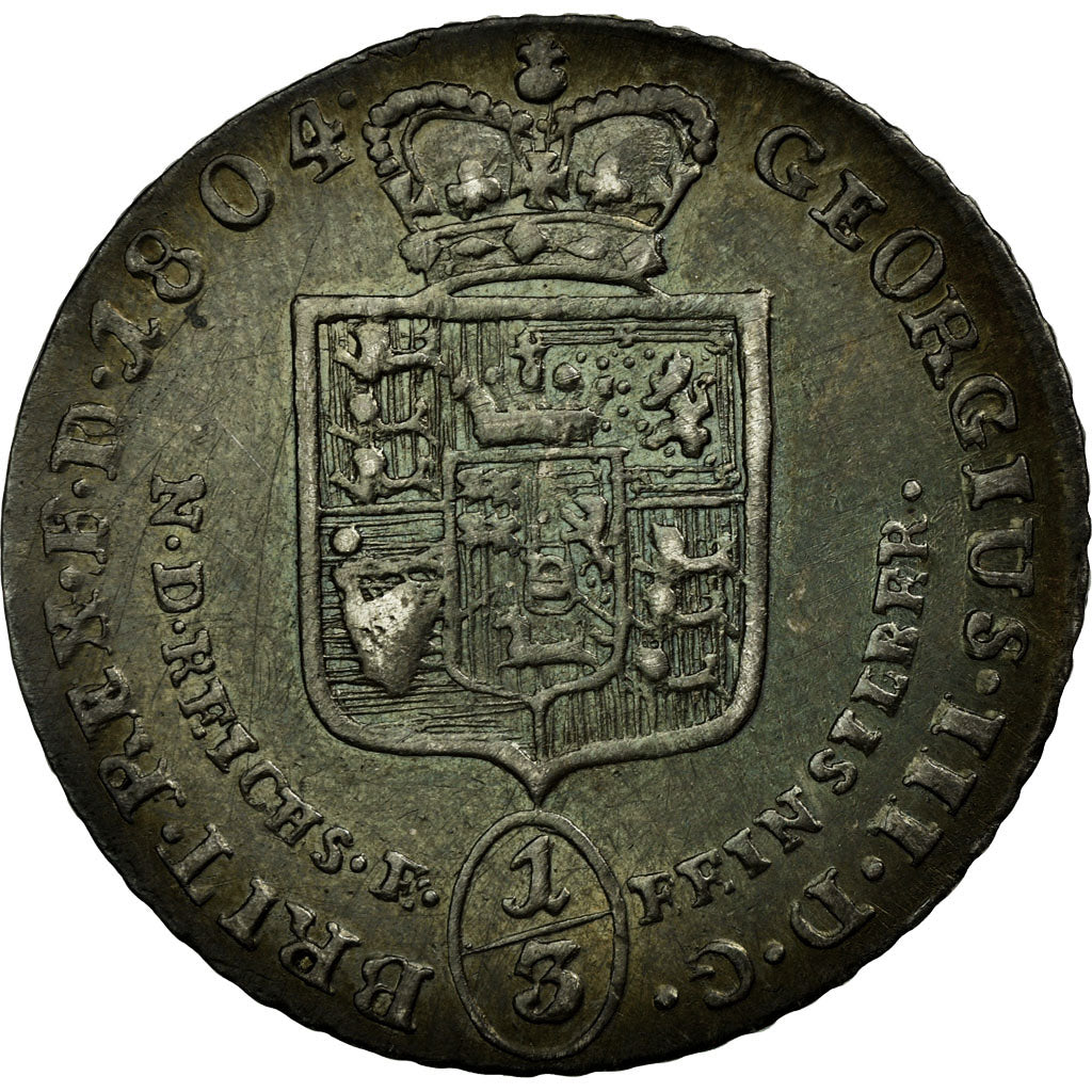 Moneta, Stati tedeschi, BRUNSWICK-LUNEBURG, 1/3 Thaler, 1804, SPL-, Argento