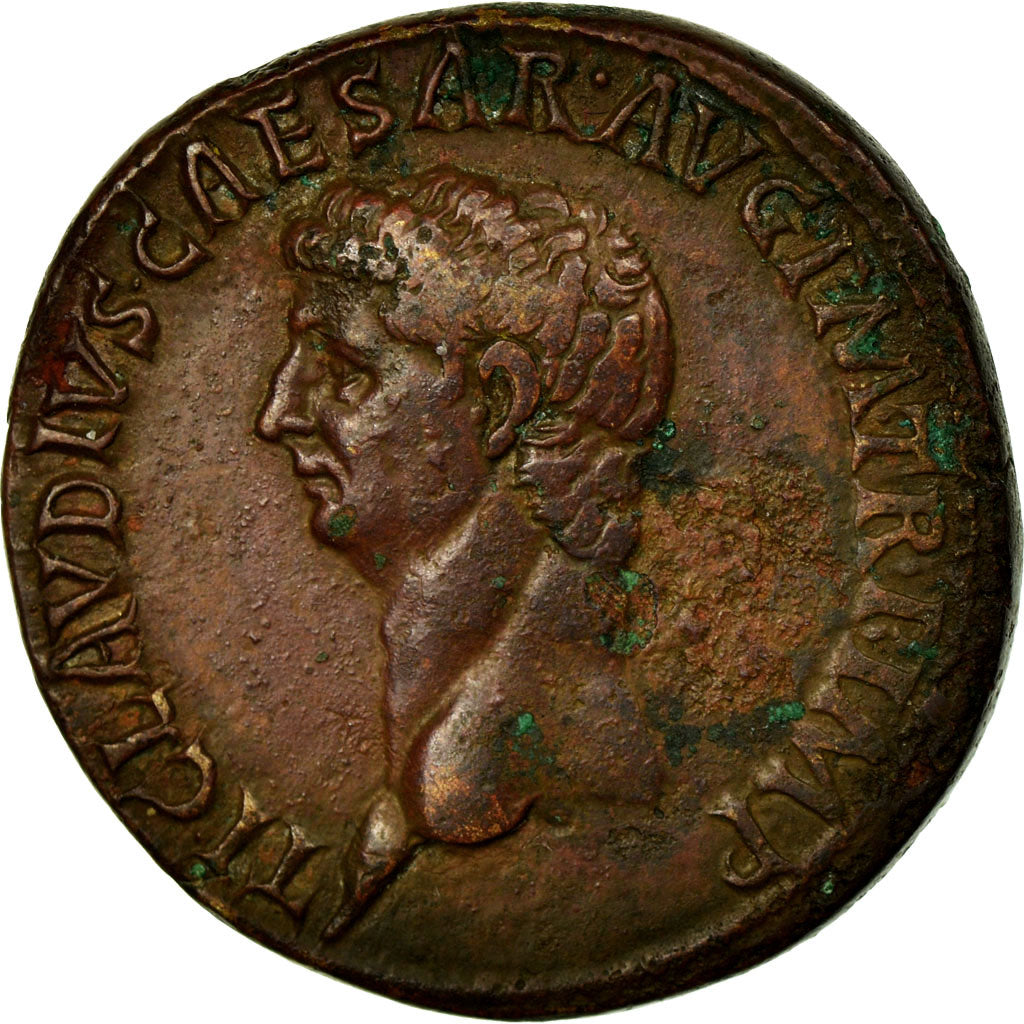 Coin, Claudius, Dupondius, Rome, AU(55-58), Copper, RIC:94