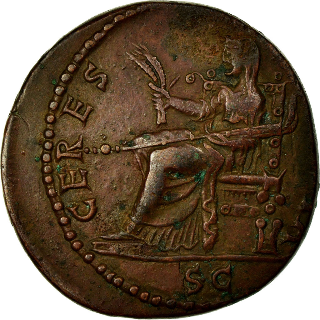 Coin, Claudius, Dupondius, Rome, AU(55-58), Copper, RIC:94