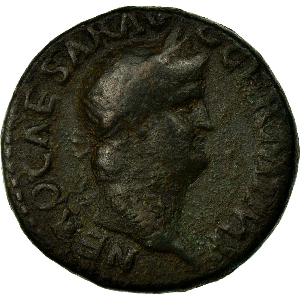 Coin, Nero, As, 66, Rome, VF(30-35), Bronze, RIC:543