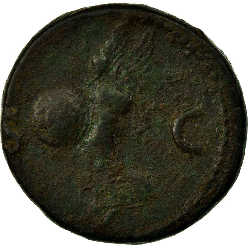Coin, Nero, As, 66, Rome, VF(30-35), Bronze, RIC:543
