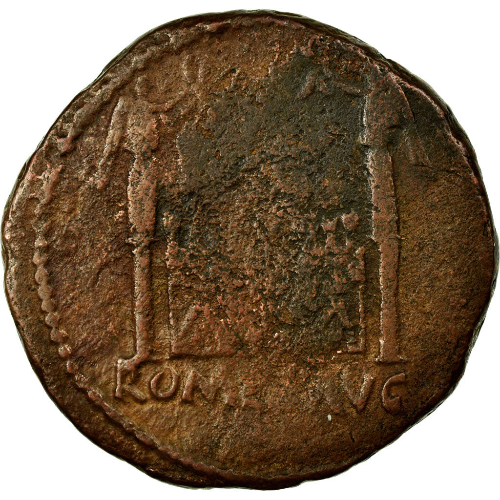Coin, Augustus, As, Lyon, VF(20-25), Bronze, RIC:233