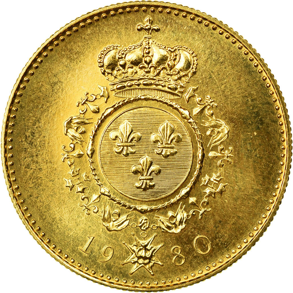 France, Medal, Louis XIV, 1980, MS(63), Gold