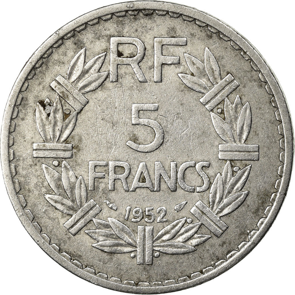 Münze, Frankreich, Lavrillier, 5 Francs, 1952, Paris, SS, Aluminium, KM:888b.1
