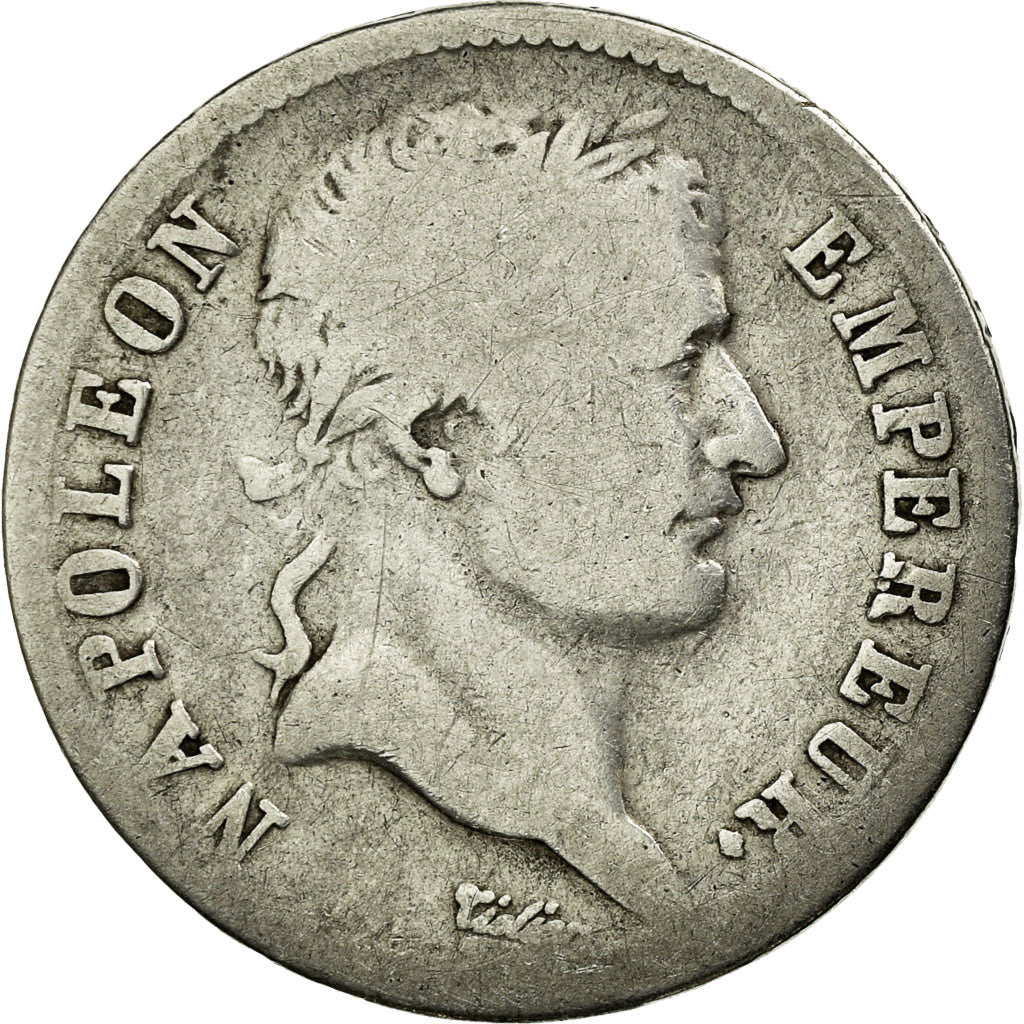Coin, France, Napoléon I, Franc, 1809, Perpignan, VG(8-10), Silver, KM:692.12