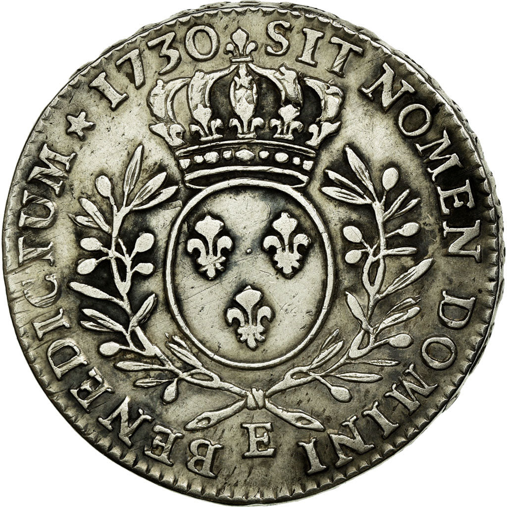 Moeda, França, Louis XV, 1/2 Écu aux branches d'olivier, 1/2 ECU, 44 Sols