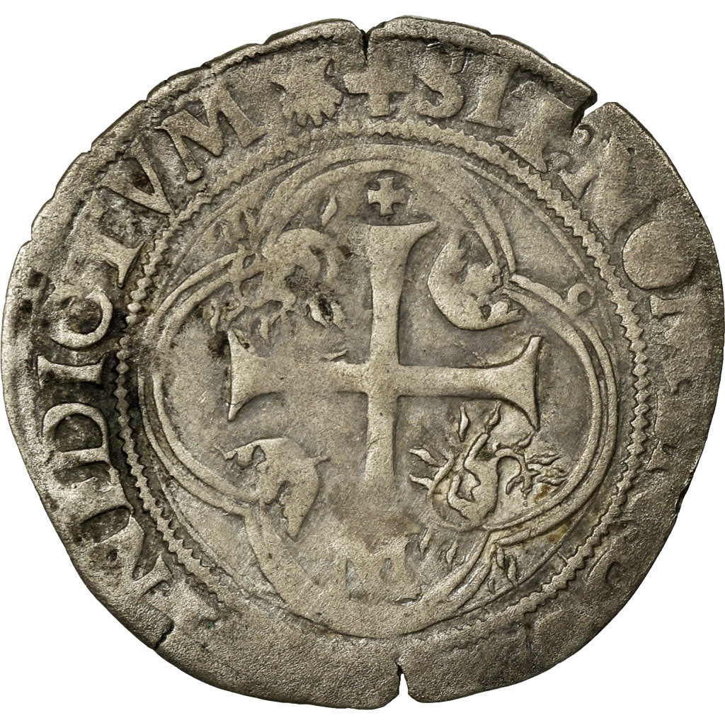 Monnaie, France, François Ier, Douzain, Douzain à la salamandre, Toulouse